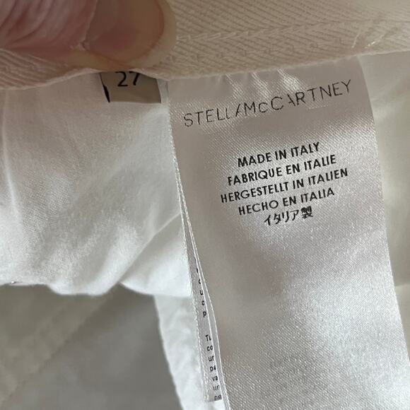 Stella McCartney White Denim Skinny Ankle Jeans sz 27 - Picture 5 of 7